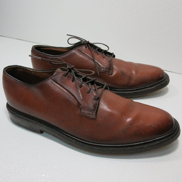 Thom McAn Royal Lancers Full Cut Pebbled Grained Leather Dress Oxfords 10 - Picture 3 of 8